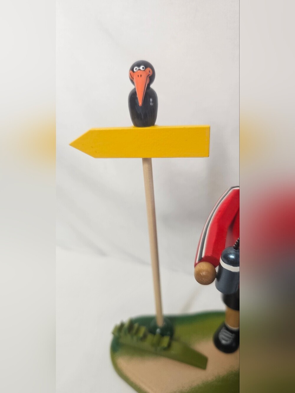 Kathe Wohlfahrt Original Holzknoddl Wooden Smoker Cyclist Biker German Incense - Picture 3 of 16